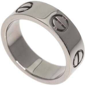 CARTIER 18k Silver Love Ring #48